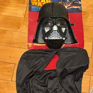 Star Wars Black Darth Vader Helmet Mask with Cape